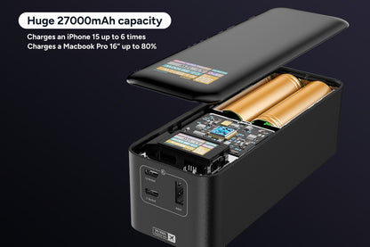 Kogan EnergyMax 27000mAh 140W PD Power Bank with Smart Digital Display