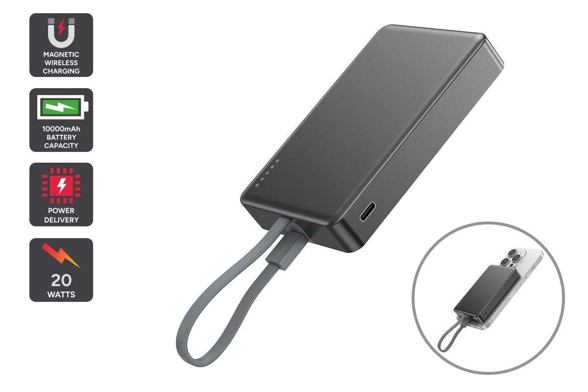 Kogan MagPulse 10000mAh Ultra Thin MagSafe Compatible Power Bank