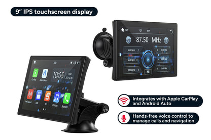 Kogan 9  Touchscreen Car Display with Apple CarPlay and Android Auto
