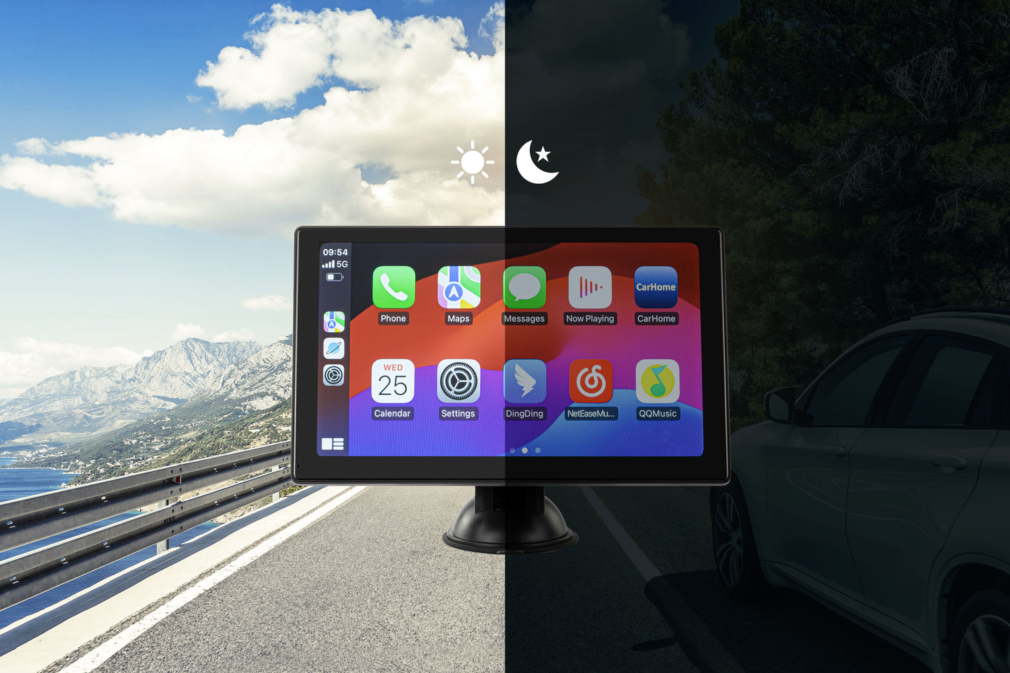 Kogan 9  Touchscreen Car Display with Apple CarPlay and Android Auto