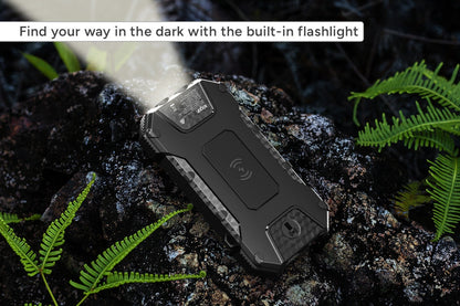 Kogan 20000mAh 18W PD IP54 Outdoor Power Bank with Built-in LED Light and Solar Panel