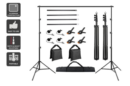 Kogan Photography Background Stand Kit (2 x 3m)