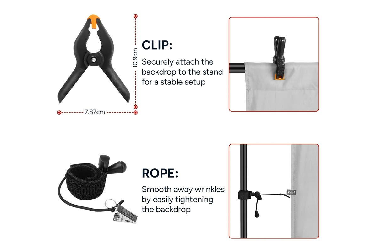 Kogan Photography Background Stand Kit (2 x 3m)