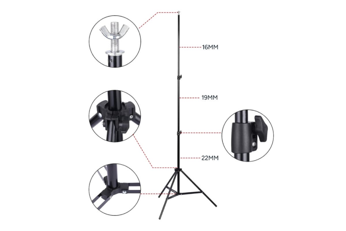 Kogan Photography Background Stand Kit (2 x 3m)