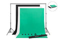 Kogan Background Screens 160 x 300cm - White & Black & Green