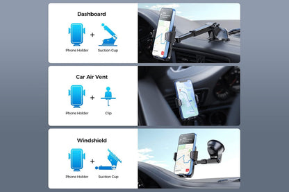 Kogan 2-in-1 Car Phone Holder for Dashboard and Air Vent
