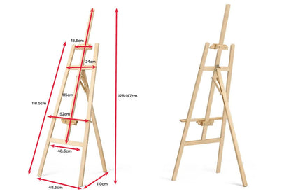 Kogan Pine Wood Painting Easel 110cm