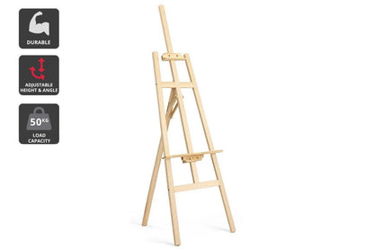 Kogan Pine Wood Painting Easel 110cm