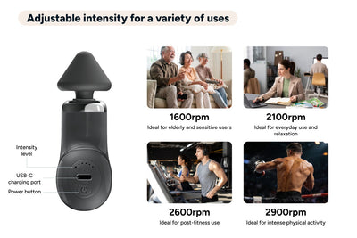 Kogan Pocket Massage Gun Compact Cordless Muscle Massager
