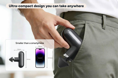 Kogan Pocket Massage Gun Compact Cordless Muscle Massager