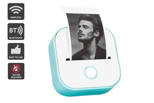 Kogan Mini Inkless Printer and Sticker Maker (Green)