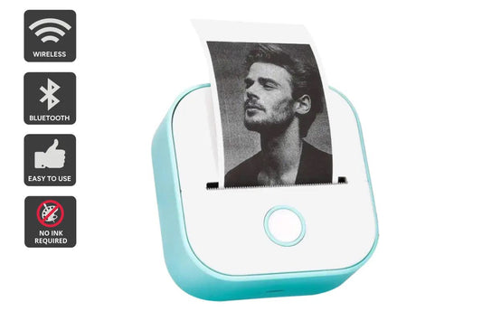 Kogan Mini Inkless Printer and Sticker Maker (Green)