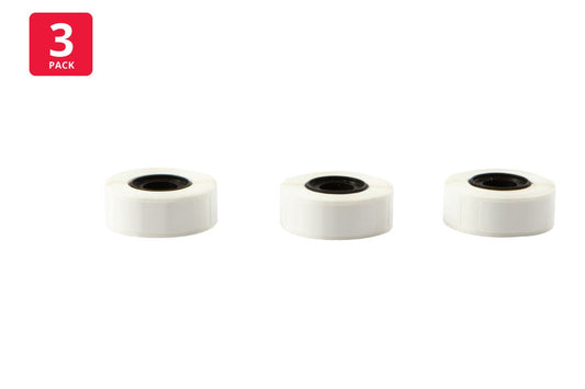 Kogan Portable Pocket Bluetooth Label Printer Labels (White; 12mm x 30mm) - 3 Pack