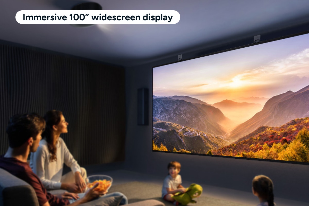 Kogan 100" Fresnel ALR Fixed Frame Projector Screen