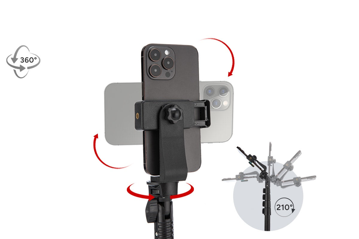 Adjustable Camera & Phone Tripod with Remote Control