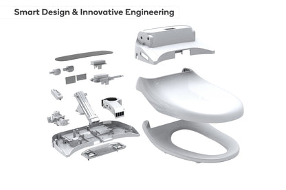 Kogan Premium Smart Wash & Dry Remote Control Electric Bidet Toilet Seat