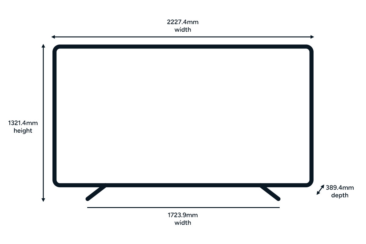 Kogan 100" QLED 4K 144Hz Smart AI Google TV - Q98G