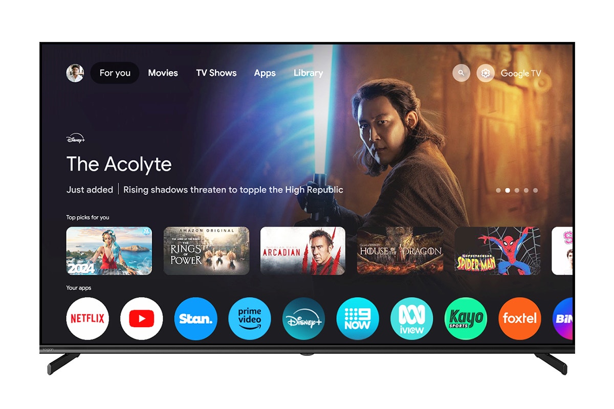 Kogan 55" Mini-LED QLED 4K Smart AI Google TV - MQ8T