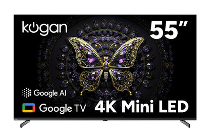 Kogan 55" Mini-LED QLED 4K Smart AI Google TV - MQ8Z