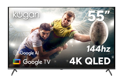 Kogan 55" QLED 4K 144Hz Smart AI Google TV