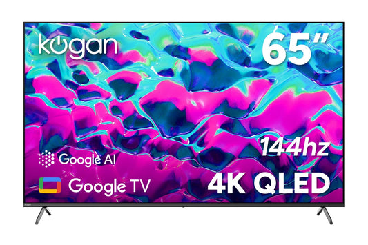 Kogan 65" QLED 4K 144Hz Smart AI Google TV