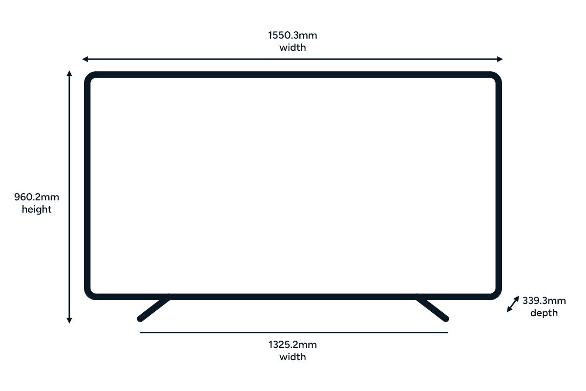 Kogan 70" QLED 4K Tizen Smart TV (with Samsung TV Plus) - T97Q
