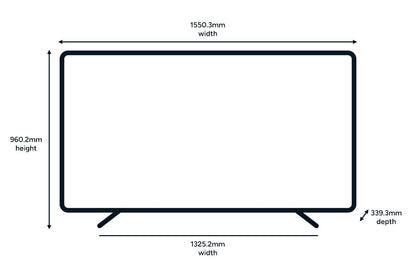 Kogan 70" QLED 4K Tizen Smart TV (with Samsung TV Plus) - T97Q