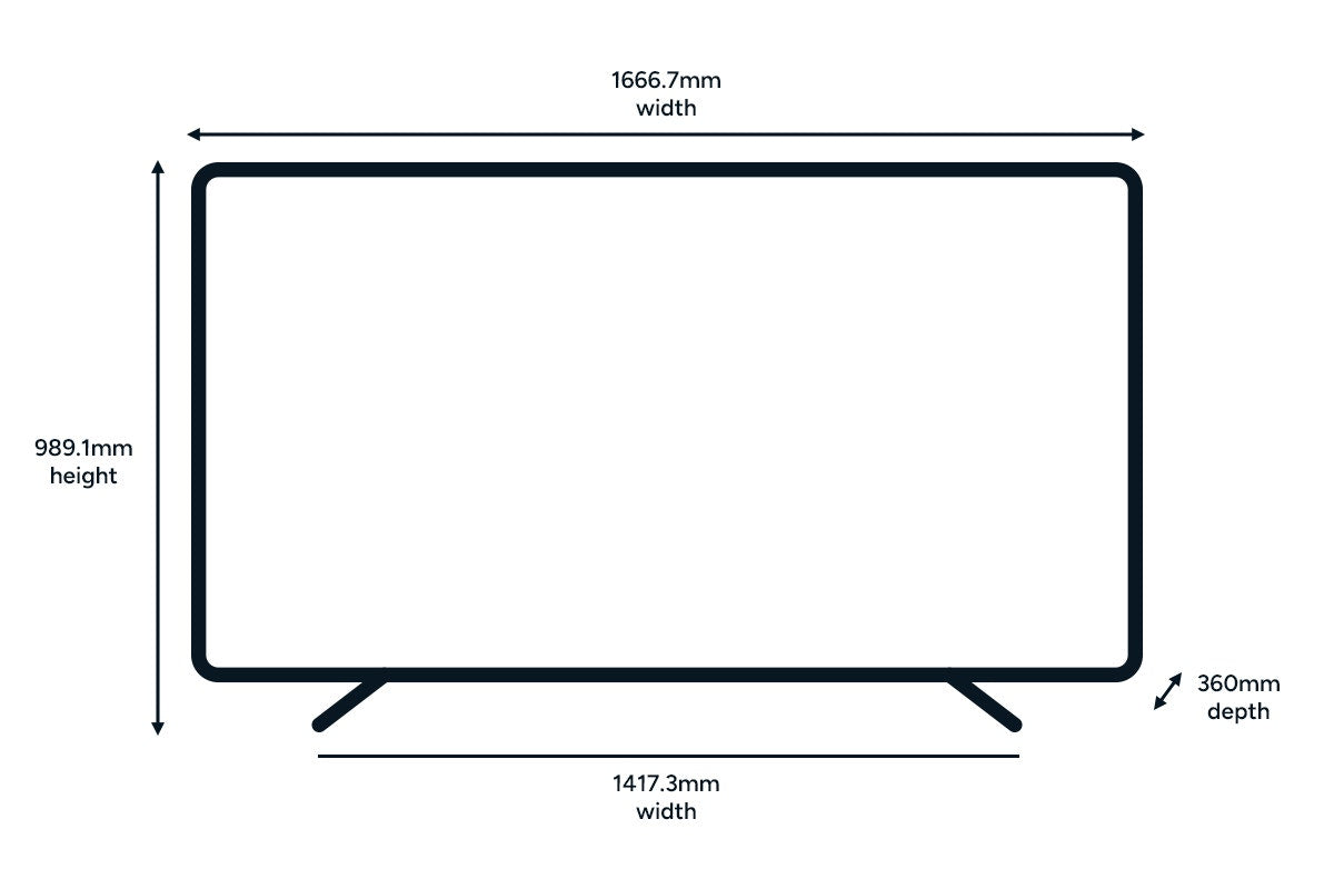 Kogan 75" QLED 4K Smart AI Google TV - WQ98