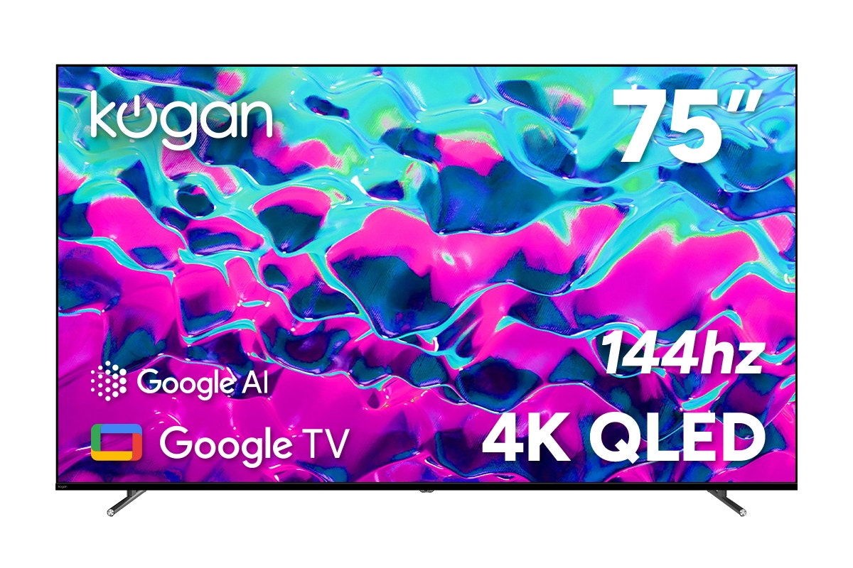 Kogan 75" QLED 4K 144Hz Smart AI Google TV - Q98G