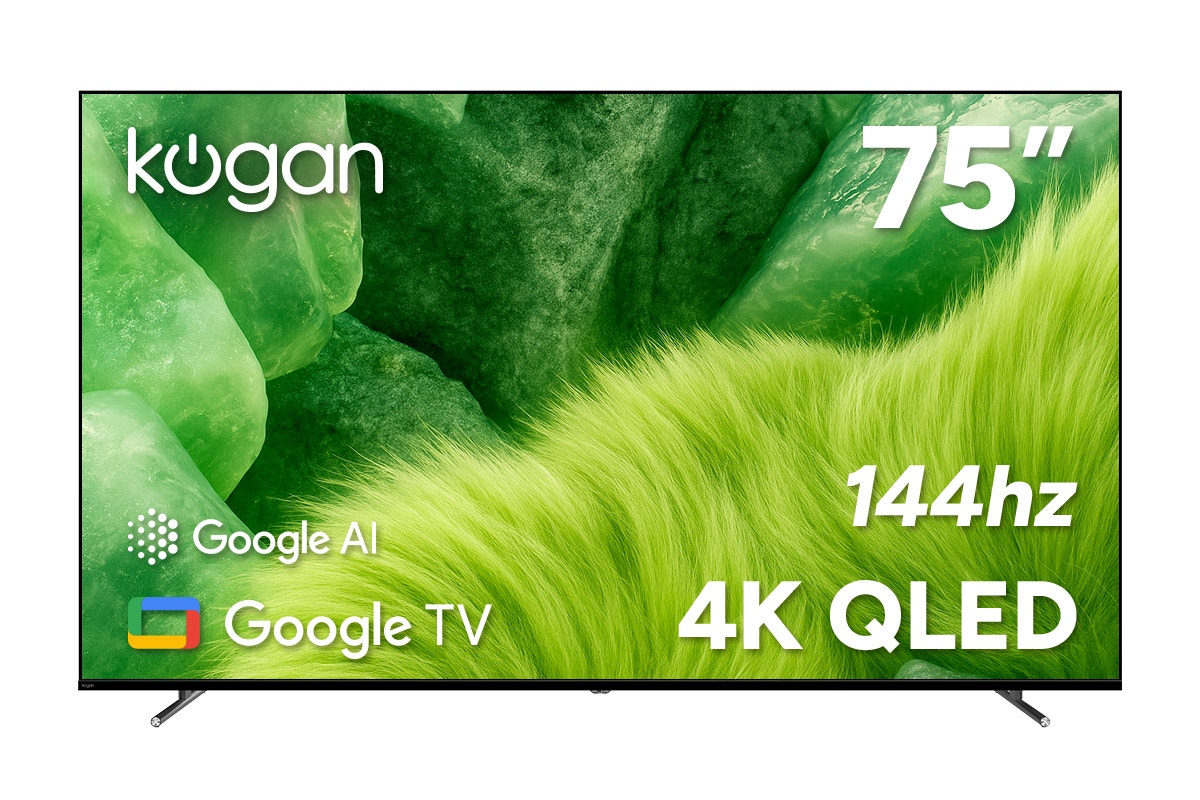 Kogan 75" QLED 4K 144Hz Smart AI Google TV - Q98G