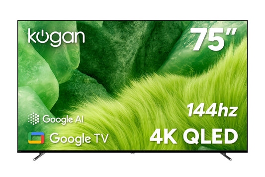 Kogan 75" QLED 4K 144Hz Smart AI Google TV - Q98G