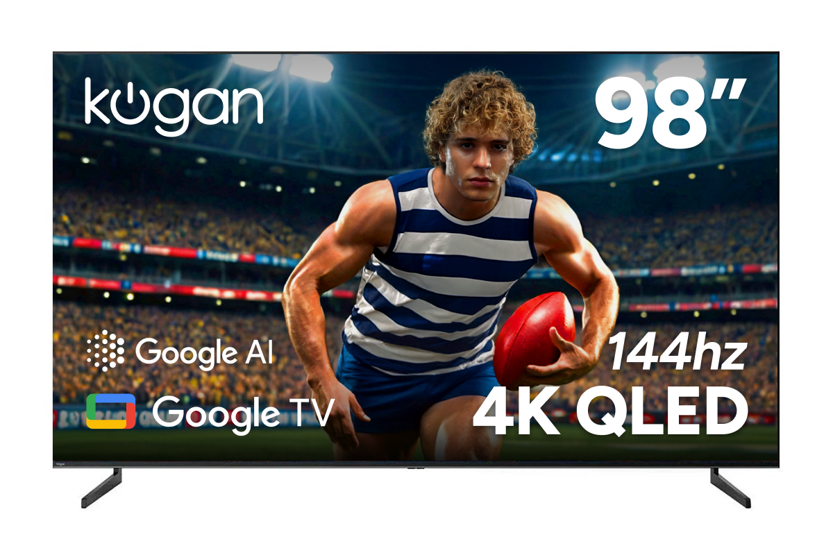 Kogan 98" QLED 4K 144Hz Smart AI Google TV - Q98T