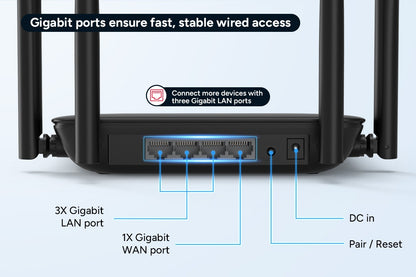 Kogan Dual-Band Wi-Fi 7 Router with Mesh Function