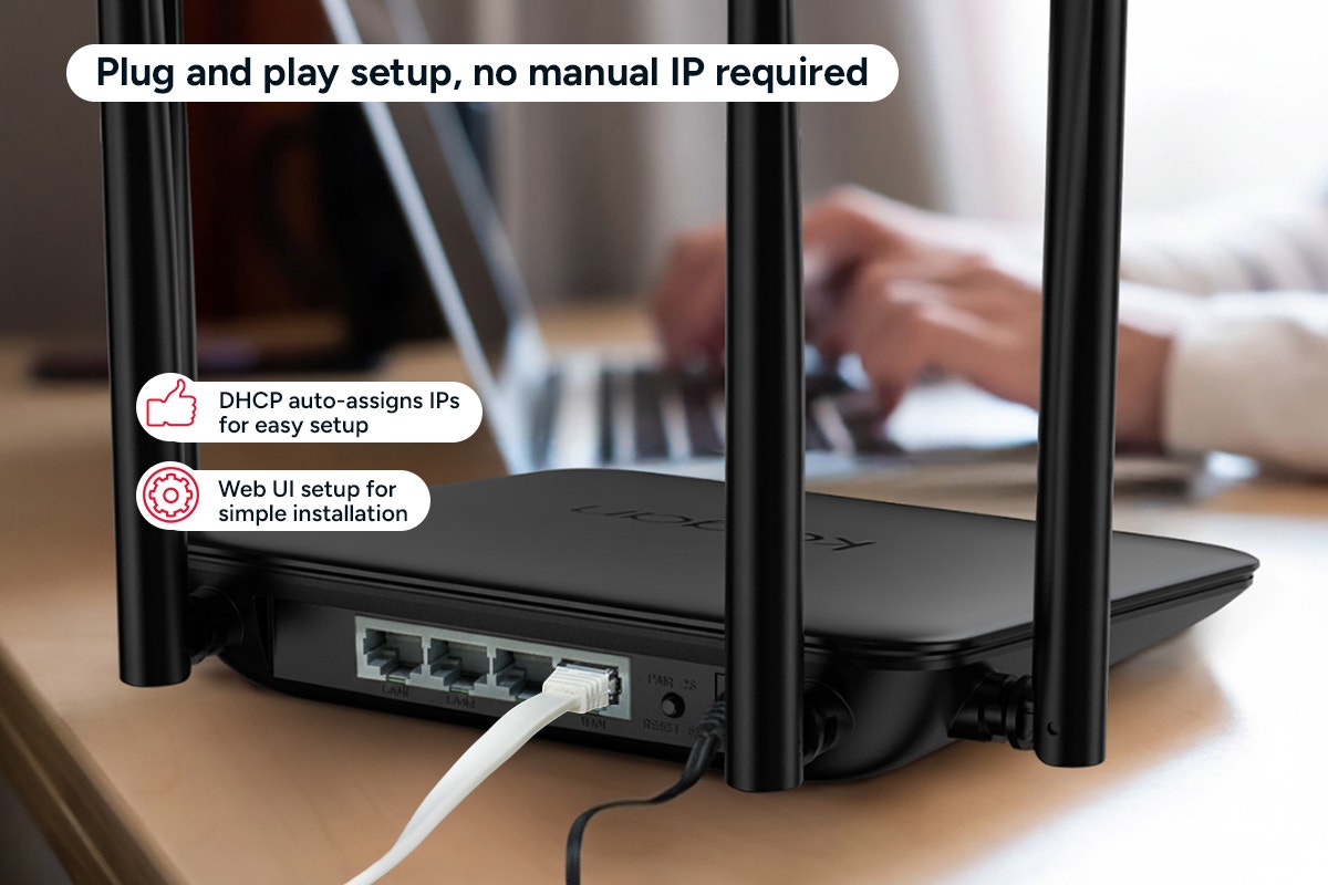 Kogan Dual-Band Wi-Fi 7 Router with Mesh Function