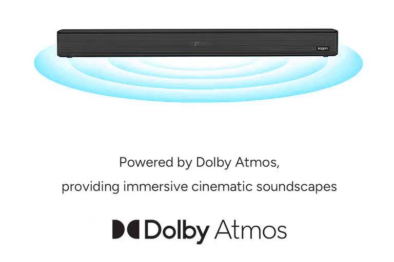 Kogan 2.1 Channel 140W Dolby Atmos Soundbar with Built-in Subwoofer