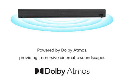 Kogan 2.1 Channel 140W Dolby Atmos Soundbar with Built-in Subwoofer