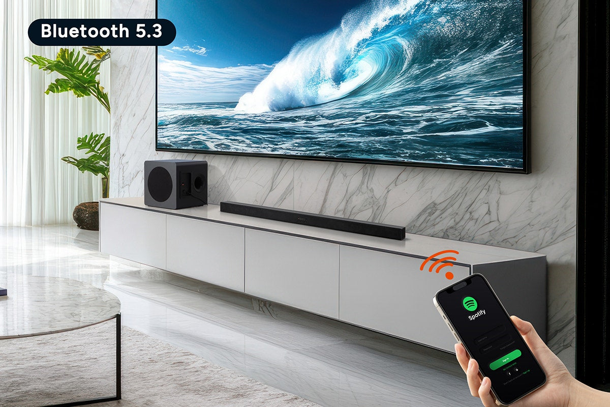 Kogan 2.1 Channel 160W Dolby Slim Soundbar with Wireless Subwoofer