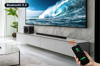 Kogan 2.1 Channel 160W Dolby Slim Soundbar with Wireless Subwoofer