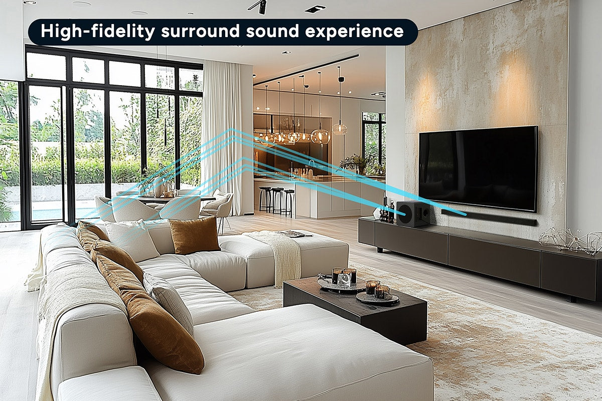 Kogan 2.1 Channel 160W Dolby Slim Soundbar with Wireless Subwoofer