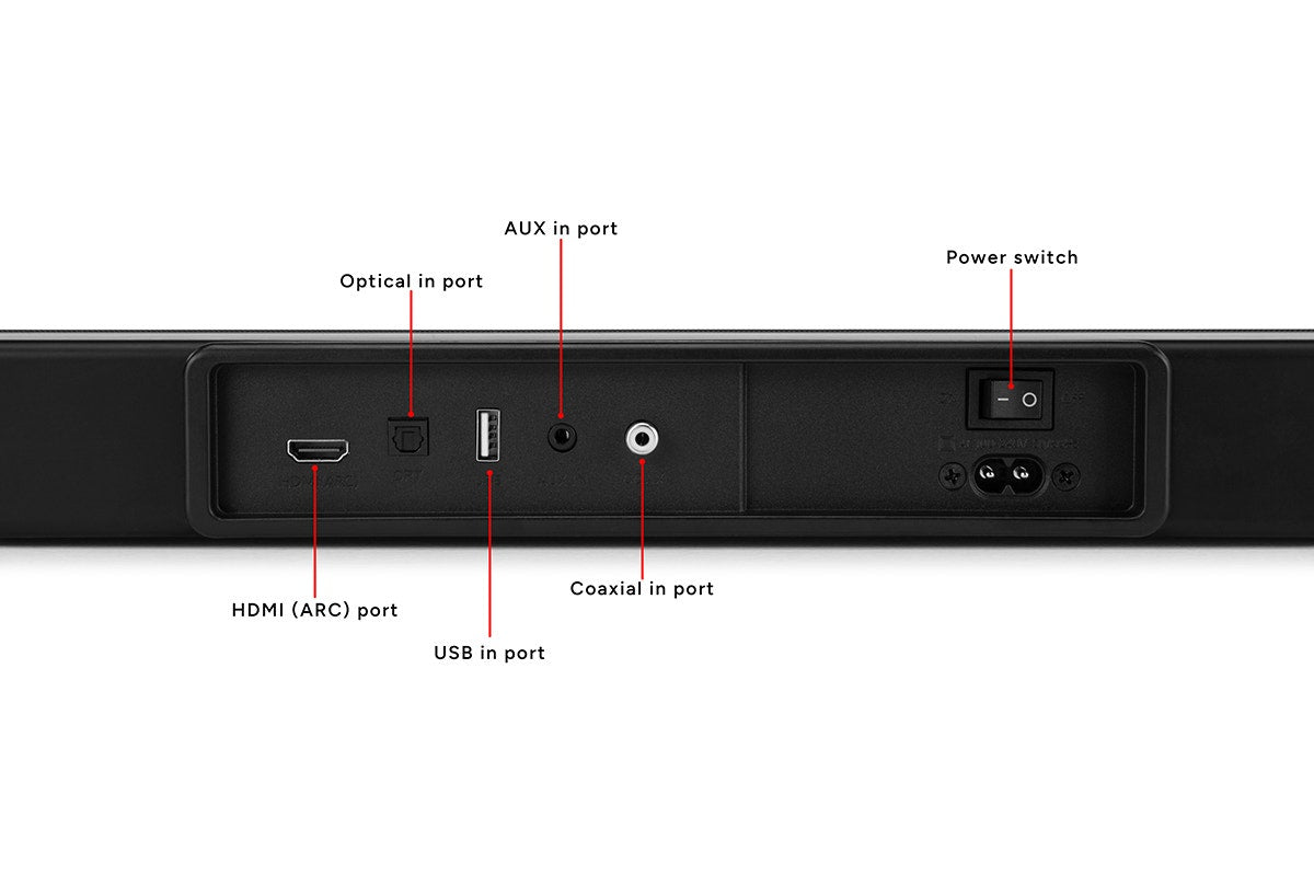 Kogan 2.1 Channel 160W Dolby Slim Soundbar with Wireless Subwoofer