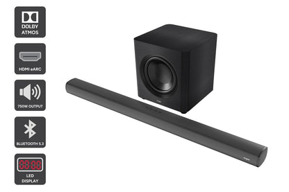 Kogan 7.1.2 Channel 750W Dolby Atmos Soundbar with Wireless Subwoofer