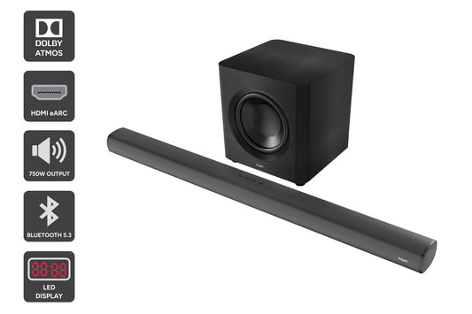 Kogan 7.1.2 Channel 750W Dolby Atmos Soundbar with Wireless Subwoofer