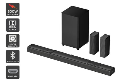 Kogan 9.1.4 Channel Dolby Atmos Soundbar with Wireless Subwoofer & Rear Speakers
