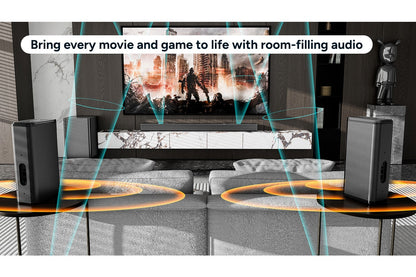 Kogan 9.1.4 Channel Dolby Atmos Soundbar with Wireless Subwoofer & Rear Speakers