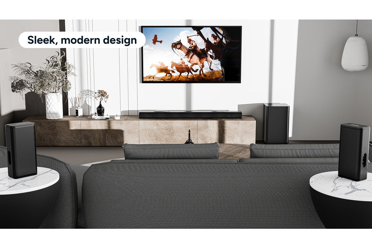 Kogan 9.1.4 Channel Dolby Atmos Soundbar with Wireless Subwoofer & Rear Speakers