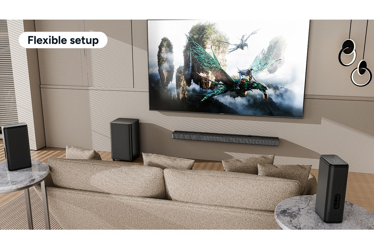 Kogan 9.1.4 Channel Dolby Atmos Soundbar with Wireless Subwoofer & Rear Speakers