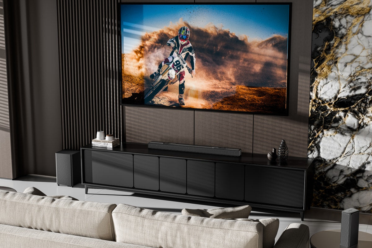 Kogan 9.1.4 Channel Dolby Atmos Soundbar with Wireless Subwoofer & Rear Speakers