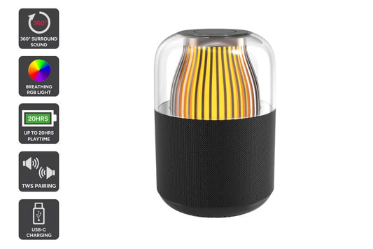 Kogan Soundbeat Bluetooth Speaker with Mesmerising Breathing Light