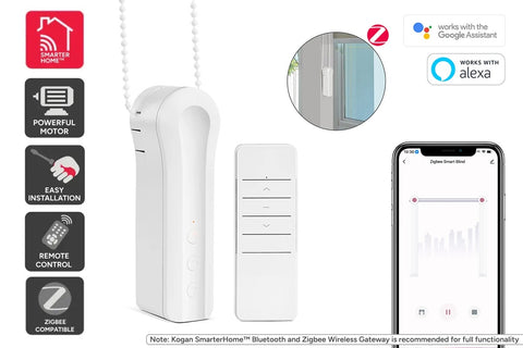 Kogan SmarterHome™ Cordless Battery Powered Motorised Smart Blinds Driver - Zigbee - Auzzistore