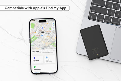 Kogan Smart Tag Rechargeable Wallet Tracker Card for Apple Find My - 2 Pack
